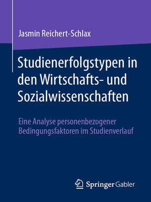 cover image of Studienerfolgstypen in den Wirtschafts- und Sozialwissenschaften